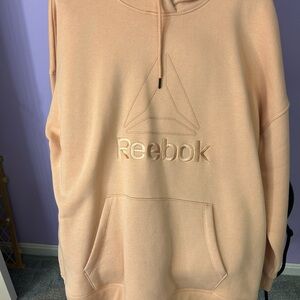 Reebok Women’s Peach Fleece Hoodie Sweatshirt
